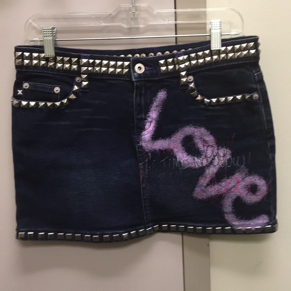 Express Jeans Stretch Jean Skirt
